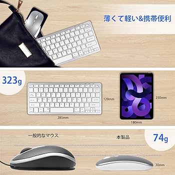 Amazon | Bluetoothキーボードマウスセット 2.4GHz USB